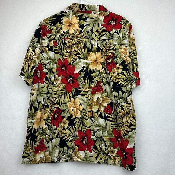 Alfred Dunner Women's Button Up Red/Green Floral Print Top Sz 18 - Picture 6 of 7